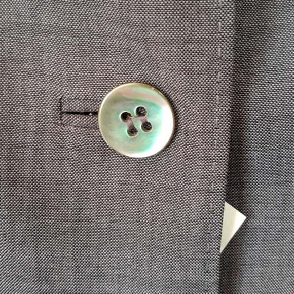 Anne Klein Heliotrope Blue Blazer Wool, Size 4 - Picture 6 of 10